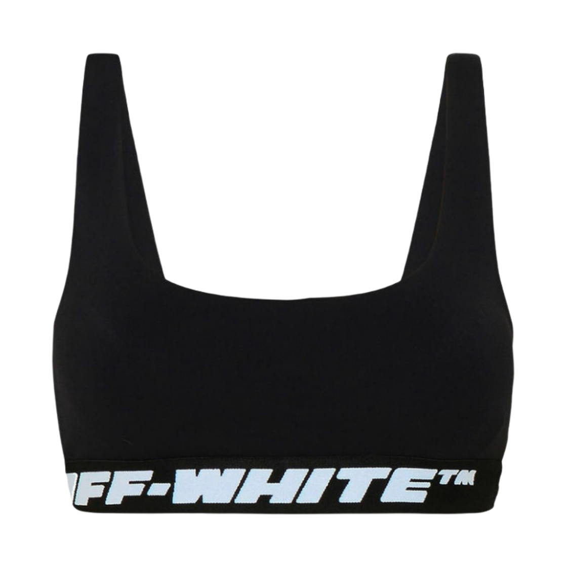(W) 오프화이트 애슬레틱 로고 밴드 브라 블랙((W) Off-White Athletic Logo Band Bra Black) - 1
