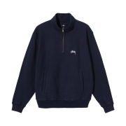 Stussy Overdyed Stock Logo Mock Navy