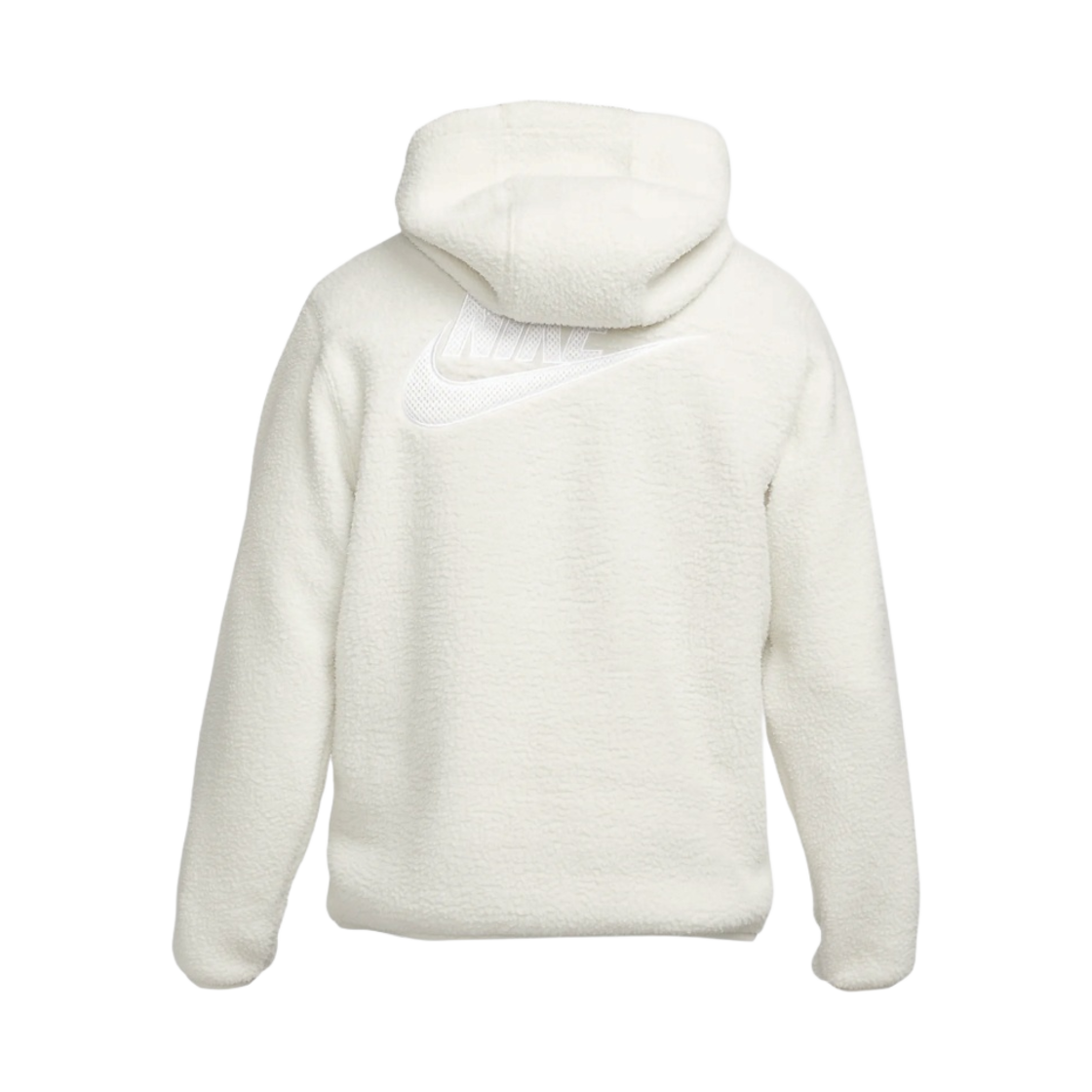 나이키 NSW 에센셜+ 셰르파 풀오버 후드 라이트 본 - 아시아(Nike NSW Essentials+ Sherpa Pullover Hoodie Light Bone - Asia) - 2