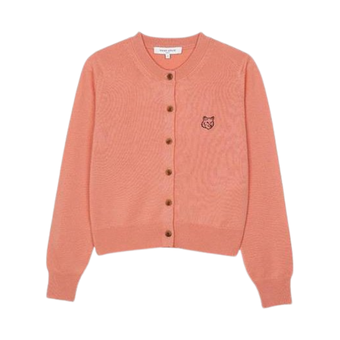 MW00508KT1036-0092 (W) Maison Kitsune Bold Fox Head Patch Regular Cardigan Gerbera Red