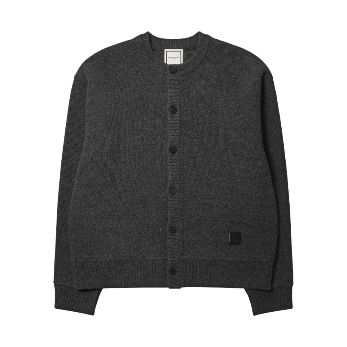 W243KN07505G Wooyoungmi Crewneck Cardigan Gray - 24FW