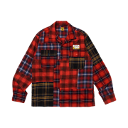 Human Made Crazy Check L/S Shirt Red
