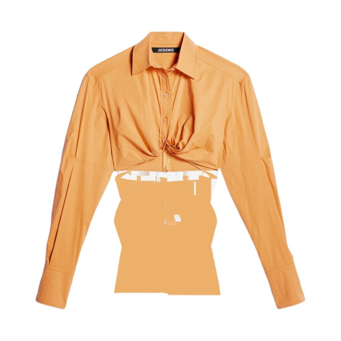 (W) 자크뮈스 라 슈미즈 플리다오 개더드 셔츠 라이트 옐로우((W) Jacquemus La Chemise Plidao Gathered Shirt Light Yellow) - 1