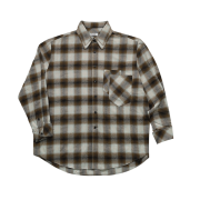 Huey Double Check Shirts Brown