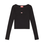 (W) Diesel T-Ballet-D Logo LS T-Shirt Black