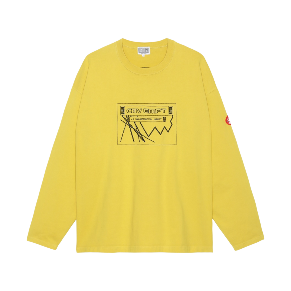 카브엠트 오버다이드 데저트 헤비 롱슬리브 티셔츠 옐로우 - 23SS(Cav Empt Overdye Desert Heavy Long Sleeve T-Shirt Yellow - 23SS) - 1