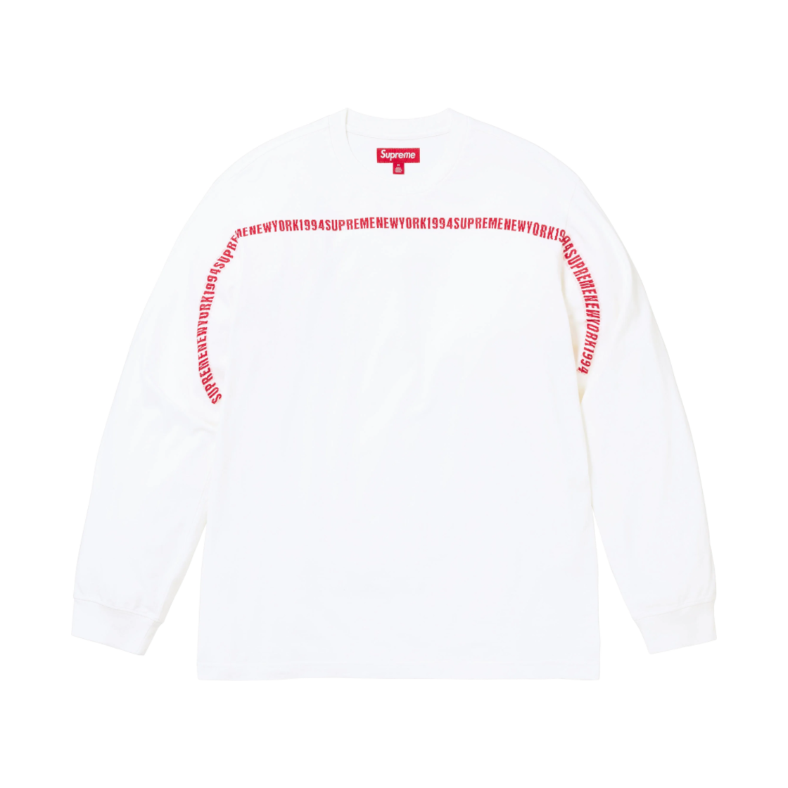 슈프림 인타르시아 스트라이프 롱슬리브 탑 블랙 - 24FW