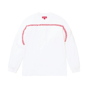 Supreme Intarsia Stripe L/S Top White - 24FW