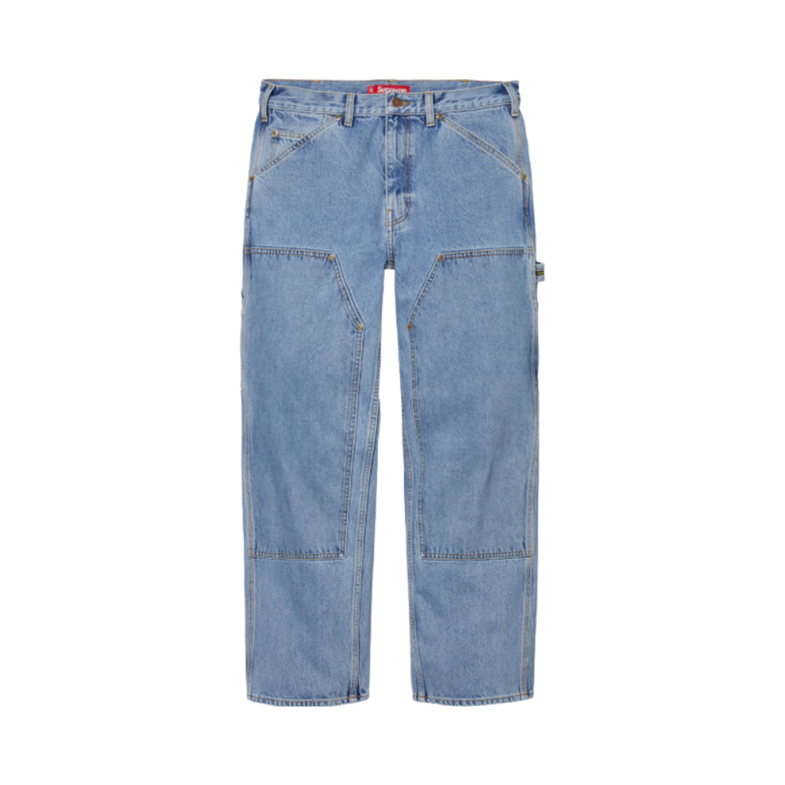 - Supreme Double Knee Painter Pant Washed Indigo - 24FW