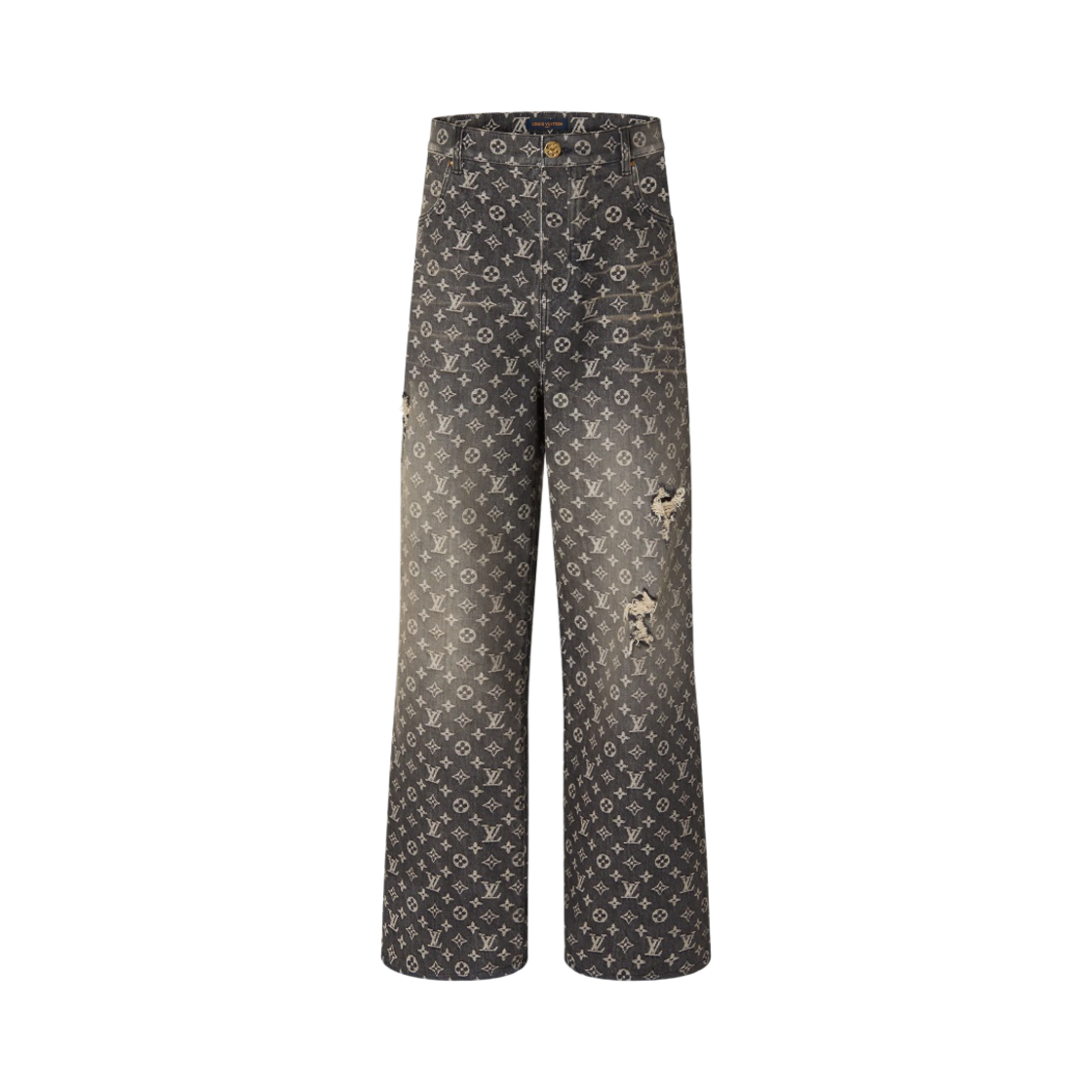 - Louis Vuitton Baggy Denim Pants Black