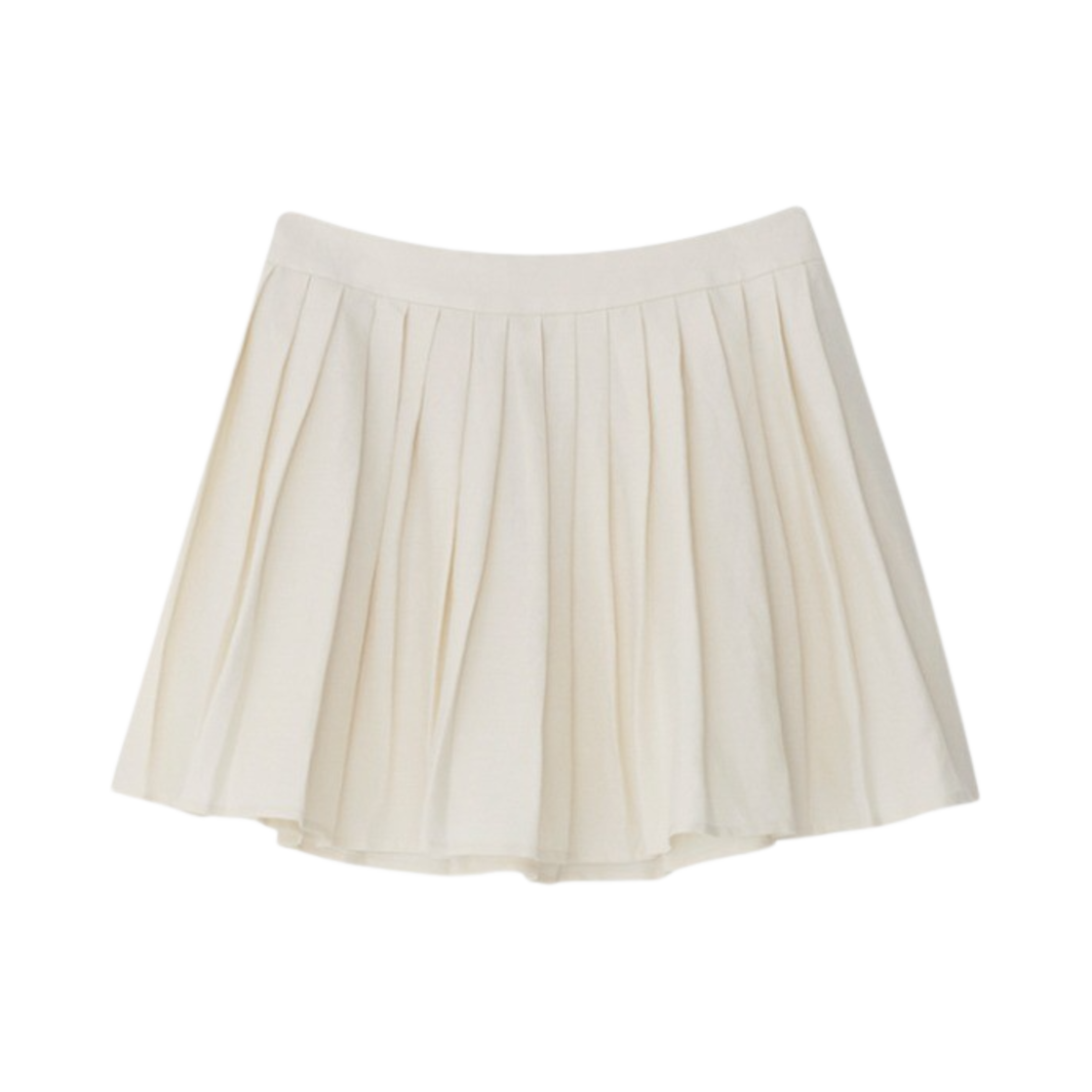 레하 우먼 밀튼 플리티드 미니스커트 아이보리(Leha Women Milton Pleated Mini Skirt Ivory)