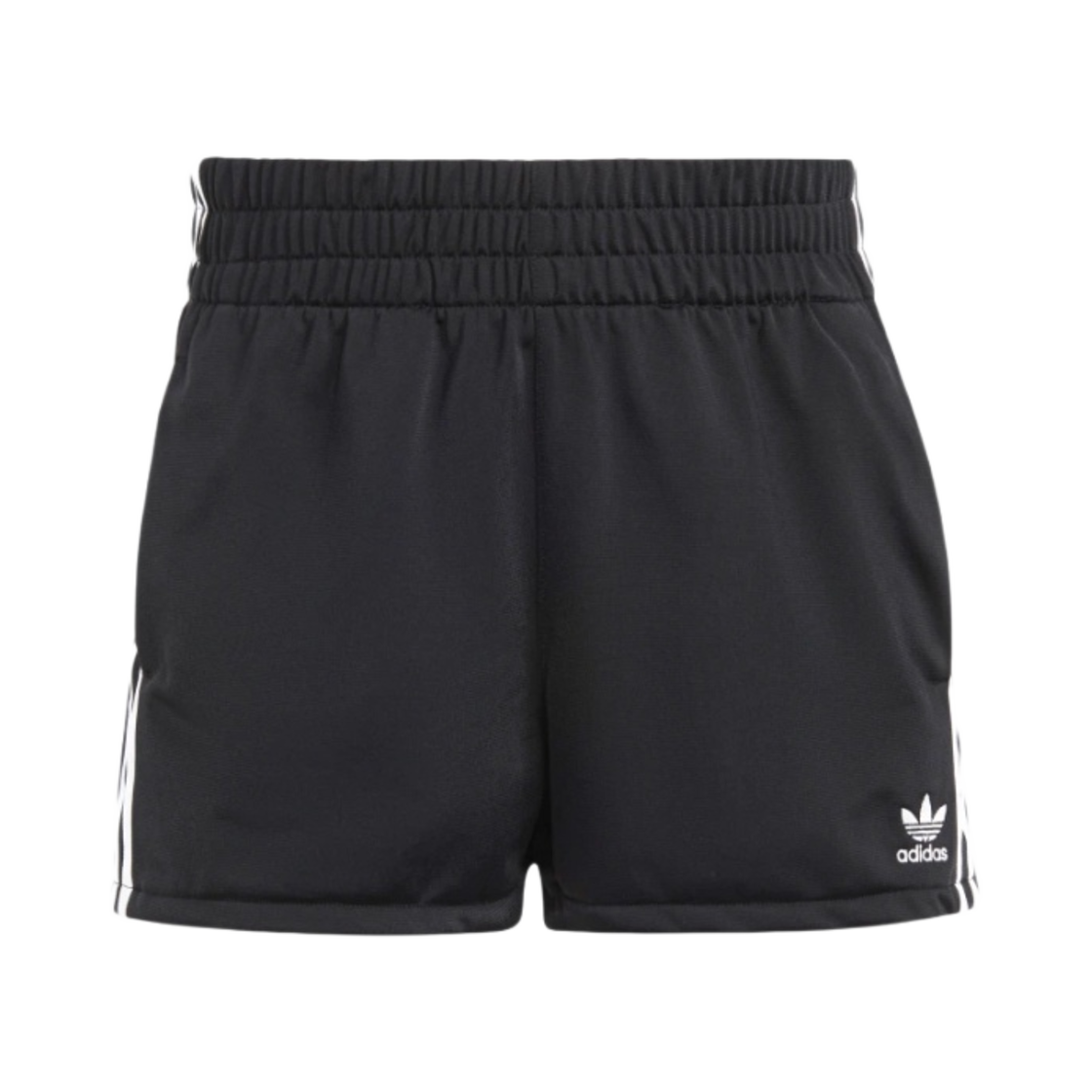 (W) 아디다스 삼선 쇼츠 블랙 - US 사이즈