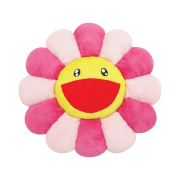 Kaikai Kiki Flower Cushion 30cm Pink Yellow