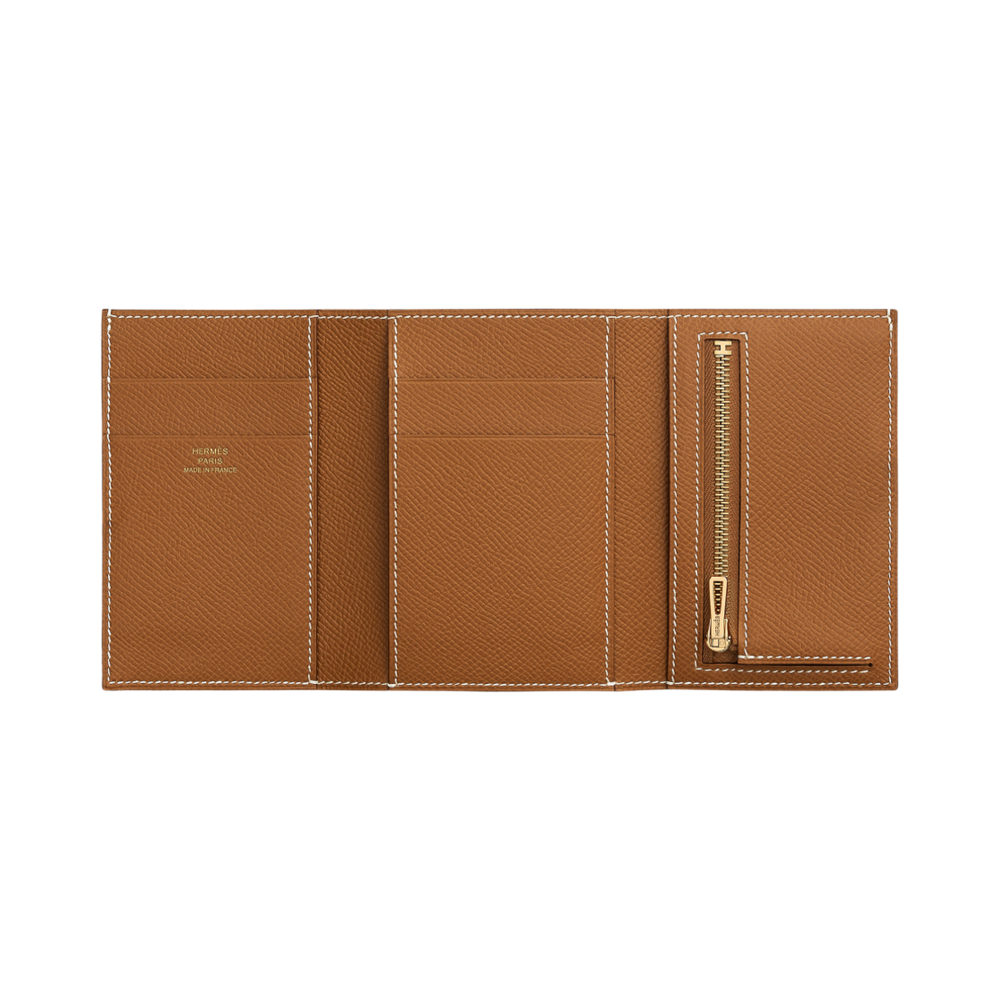 에르메스 베안 트라이폴드 지갑 앱송 & 골드 하드웨어 골드(Hermes Bearn Wallet Epsom & Gold) - 2
