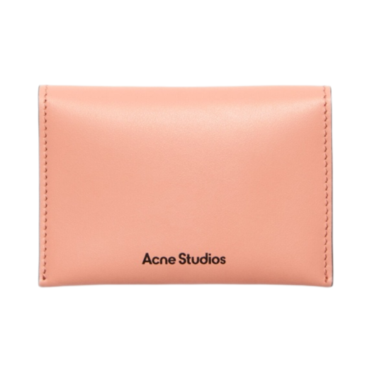 CG0236-AD2 Acne Studios Folded Leather Wallet Salmon Pink