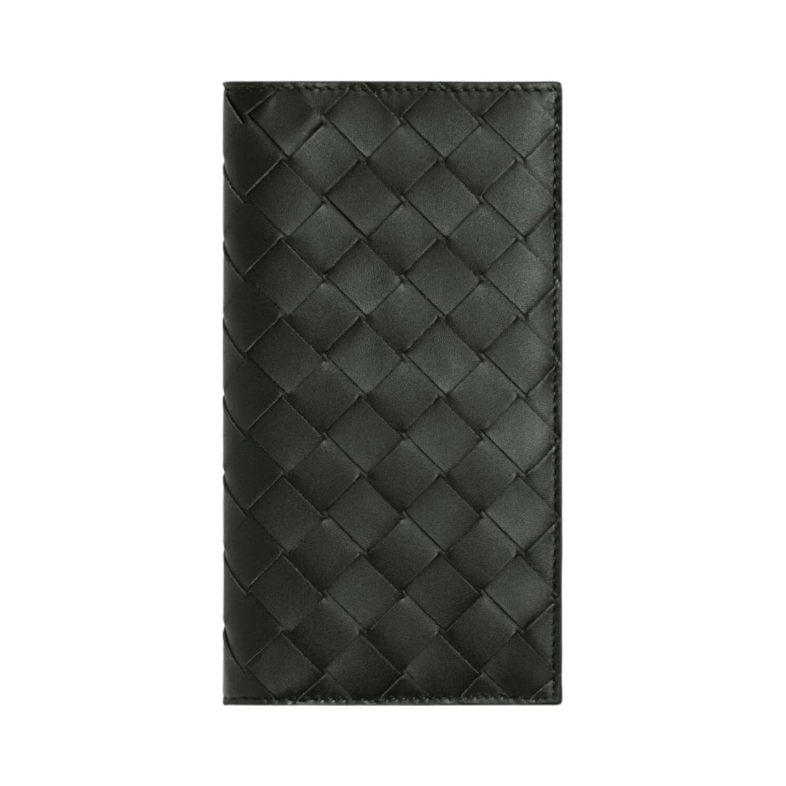 보테가 베네타 슬림 인트레치아토 장지갑 다크 그린(Bottega Veneta Slim Intrecciato Long Wallet Dark Green) - 1