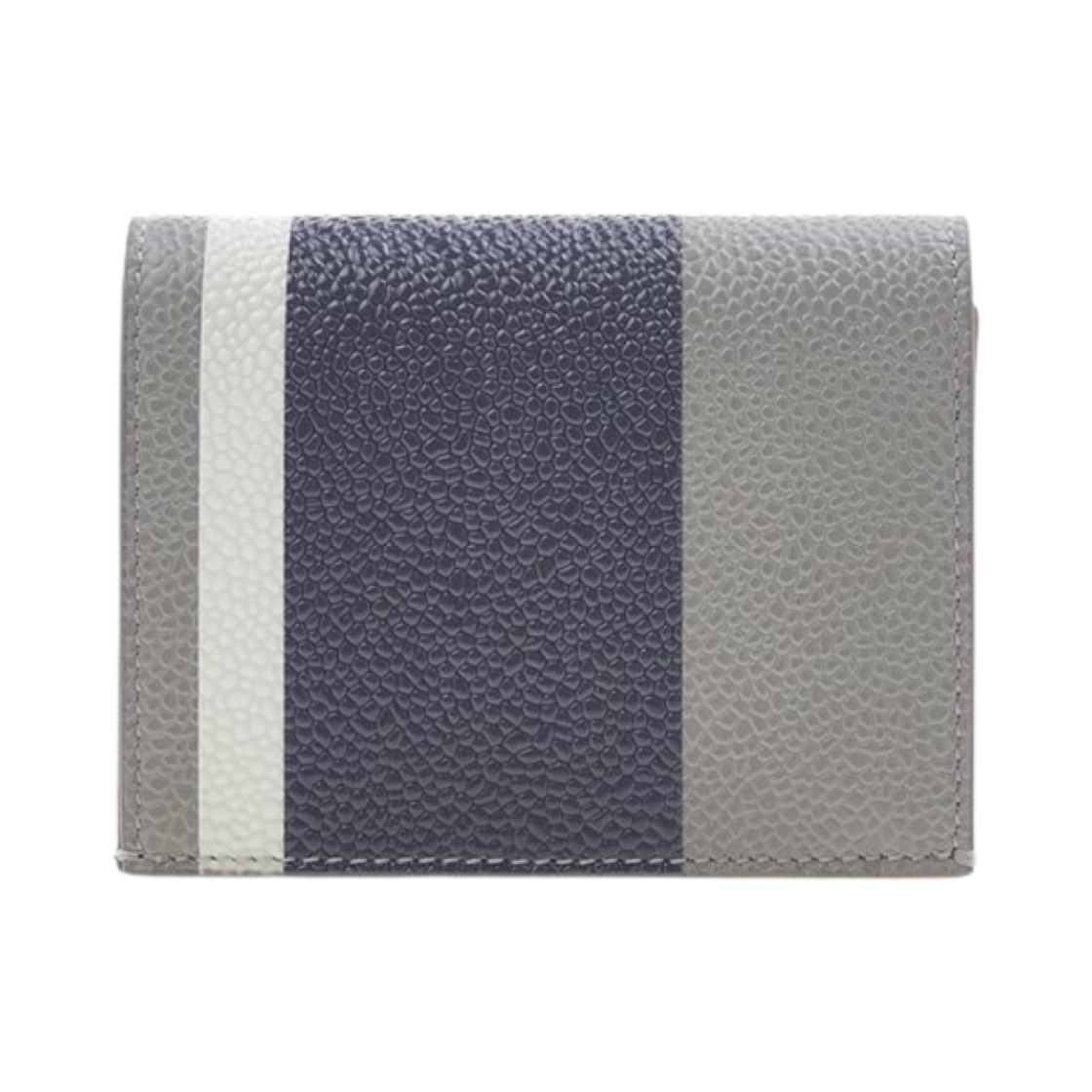 MAW333A-L0018-035 Thom Browne Rep Stripe Double Card Holder Medium Grey
