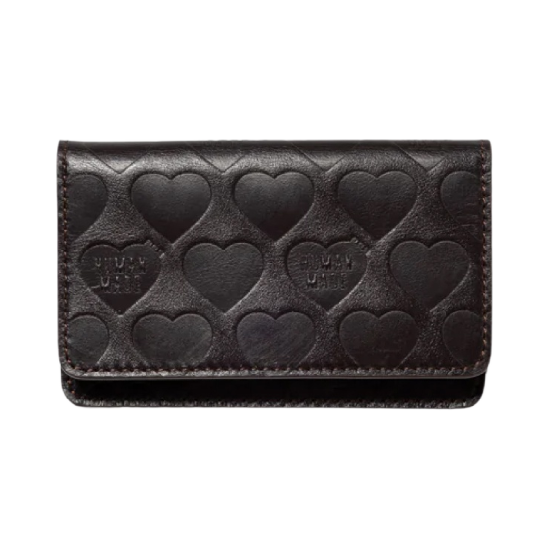 HM27GD054 Human Made Leather Card Case Brown