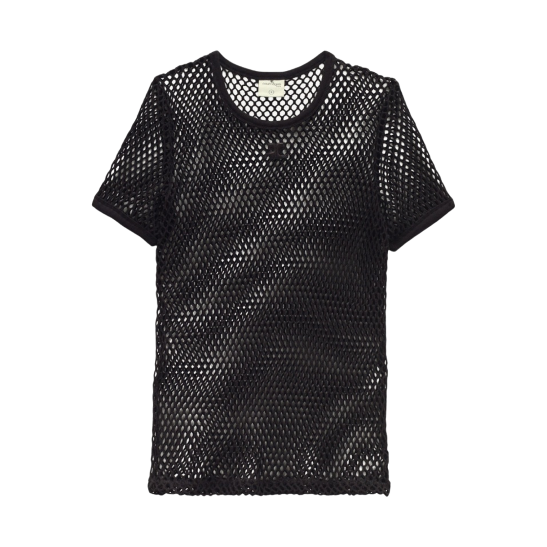 꾸레쥬 메쉬 티셔츠 블랙(Courreges Mesh T-Shirt Black) - 1