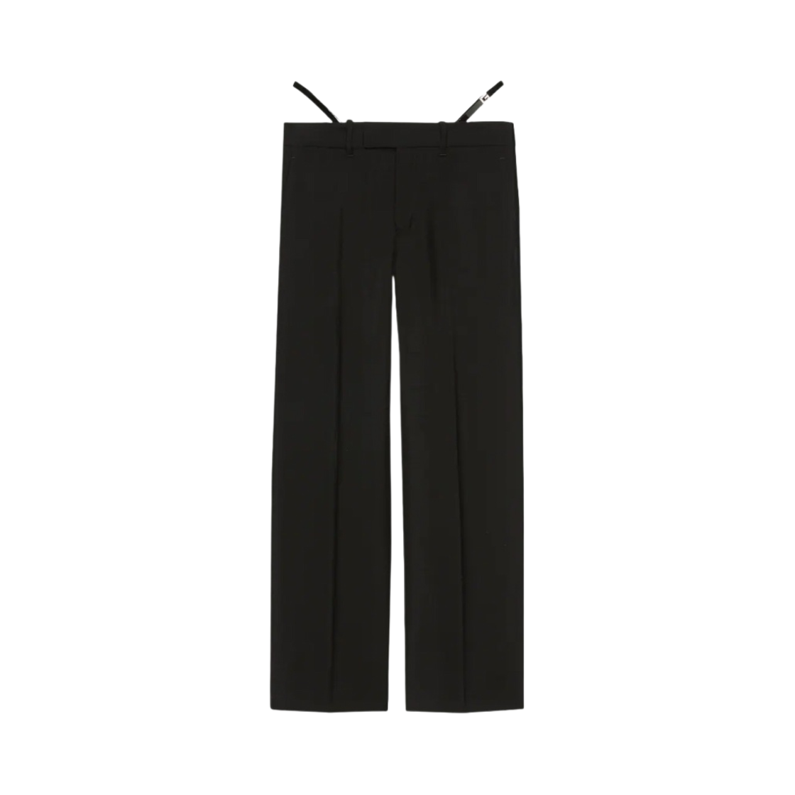 (W) 구찌 울 모헤어 팬츠 블랙((W) Gucci Wool Mohair Pants Black) - 1