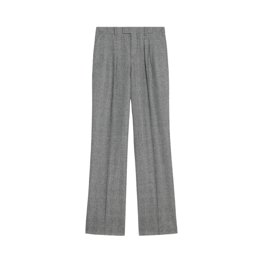 (W) 셀린느 플란넬 마가렛 팬츠 끄레 느와르((W) Celine Margaret Pants in Flannel Craie Noir) - 1