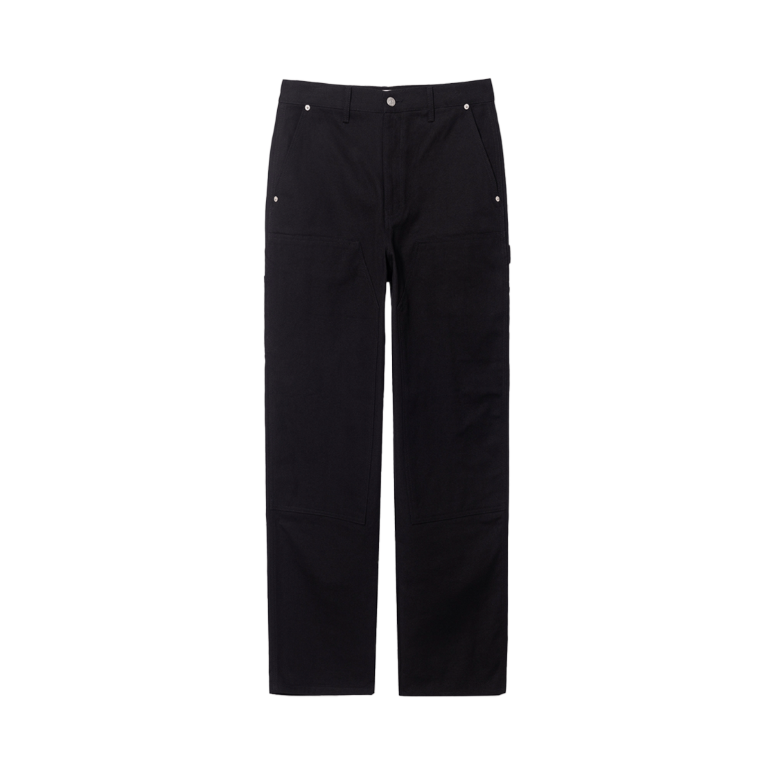 UDPA5A303BK_M Dunst Patched Carpenter Canvas Pants Black