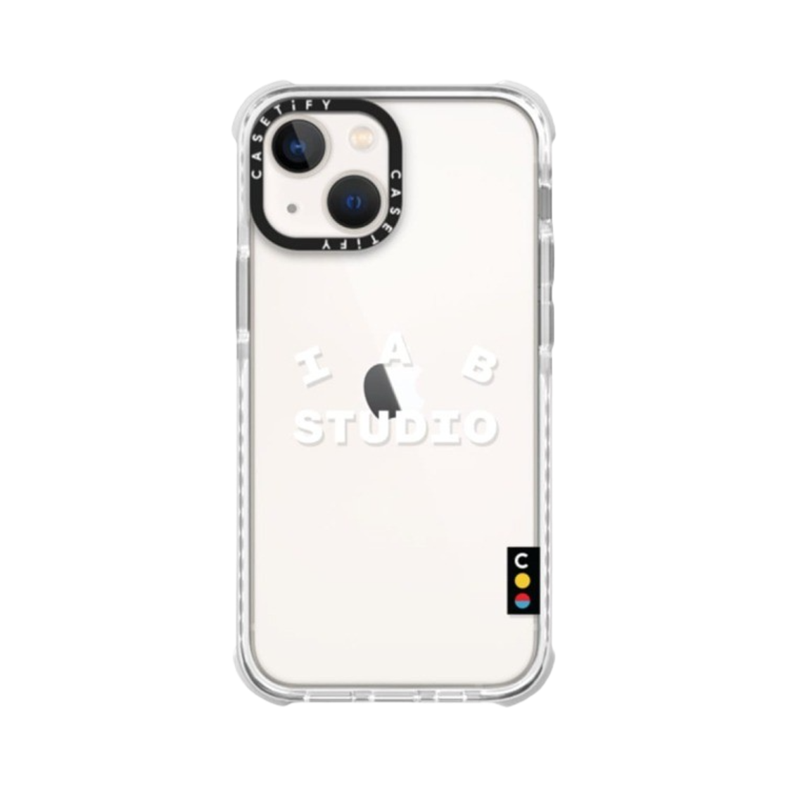 케이스티파이 x 아이앱 스튜디오 아이폰 화이트 로고 울트라 임팩트 범퍼 케이스 클리어(Casetify x IAB Studio iPhone White Logo Ultra Impact Bumper Case Clear) - 4