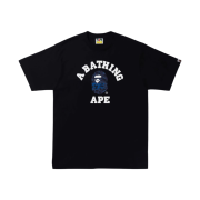 Bape Sand Camo College T-Shirt Black Navy