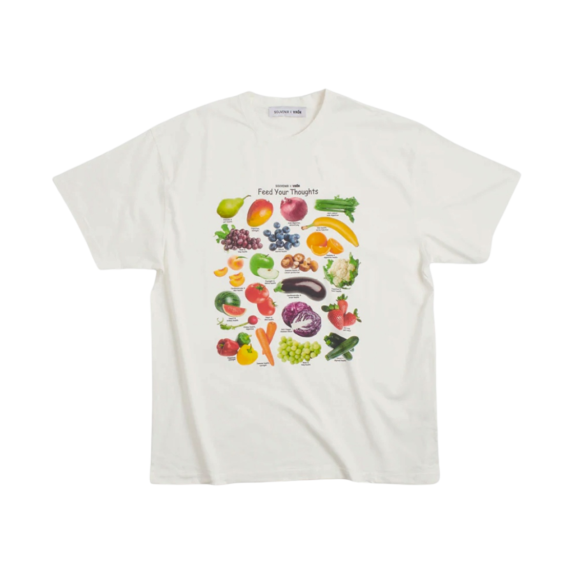 수베니어 오피셜 x 비론 티셔츠 화이트(Souvenir Official x Viron T-Shirt White)