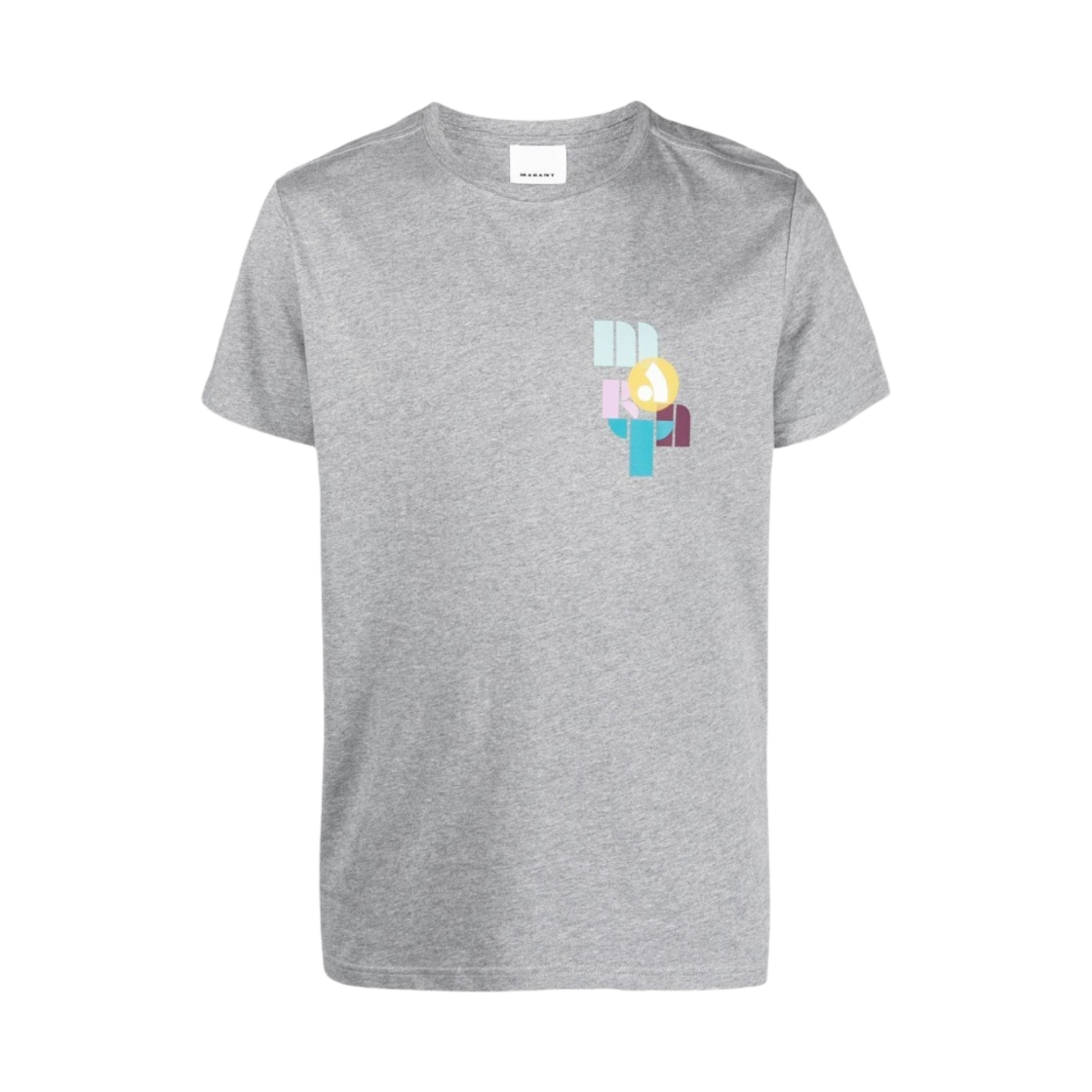 이자벨 마랑 자페르 코튼 로고 티셔츠 그레이 - 23SS(Isabel Marant Zafferh Cotton Logo T-Shirt Grey - 23SS) - 1