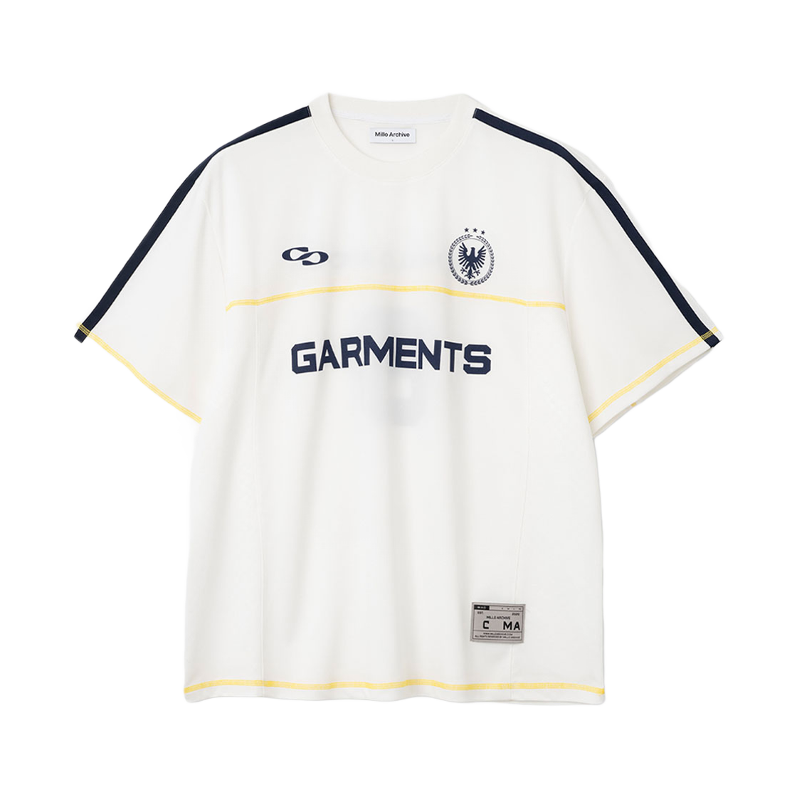 밀로 아카이브 팀 가먼츠 하프 저지 화이트