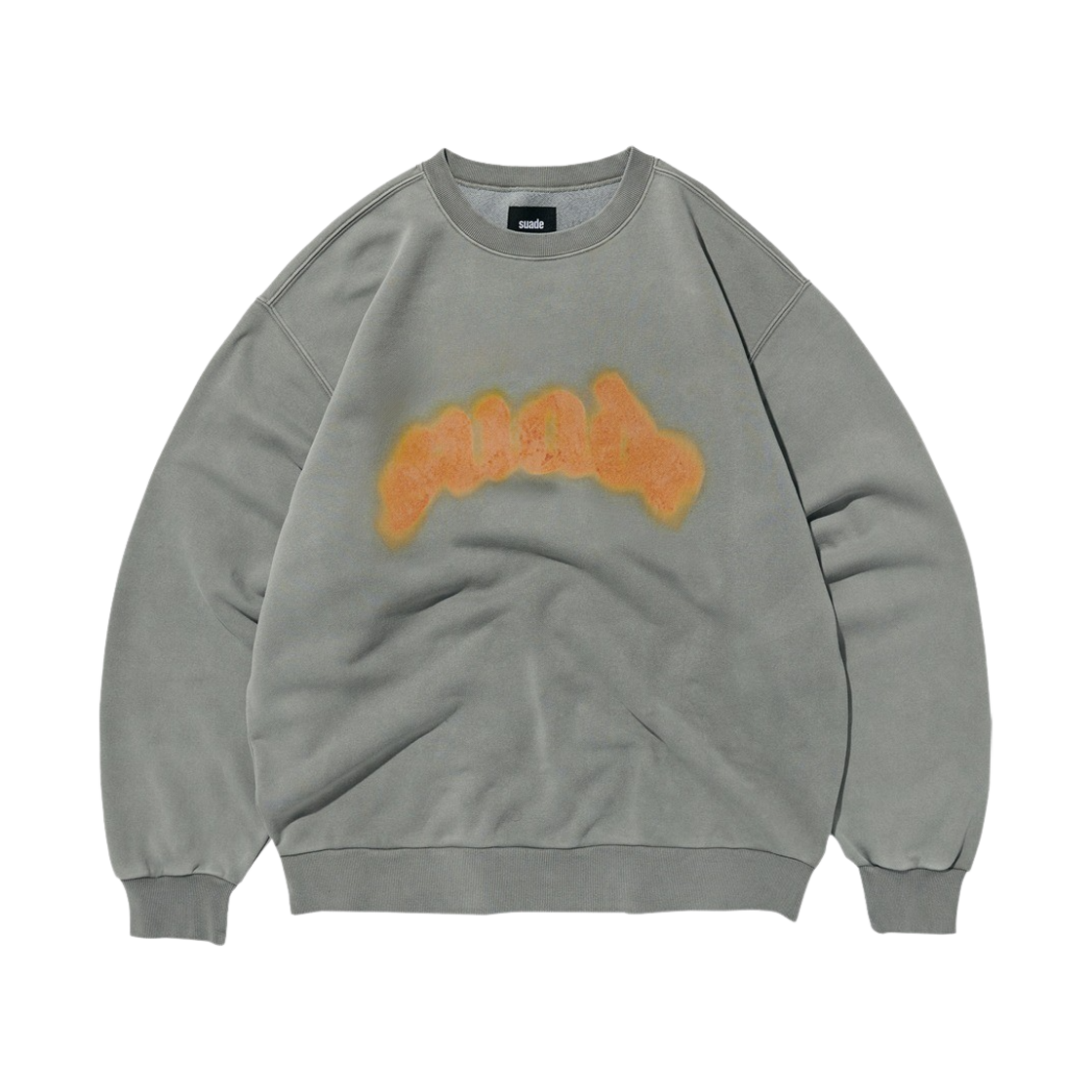 스웨이드 파이어 스웨이드 크루넥 피그먼트 그레이