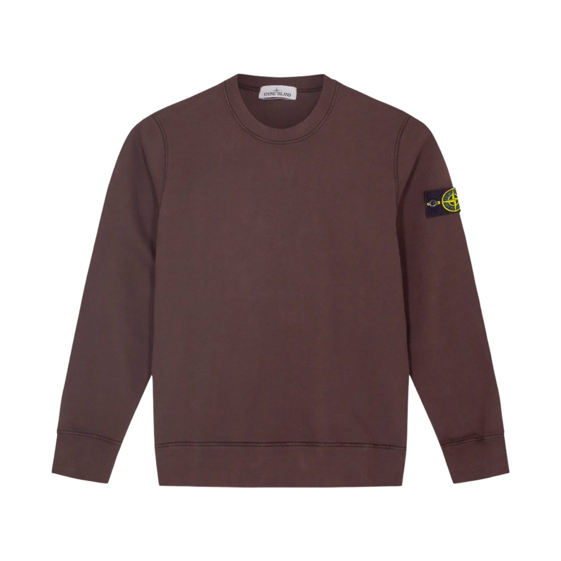 751563020-V0070 Stone Island 63020 Crewneck Sweatshirt Dark Brown - 21FW