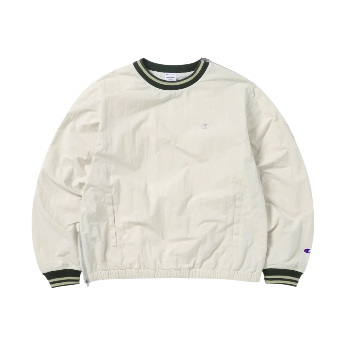 챔피온 x 디스이즈네버댓 우븐 풀오버 라이트 그레이