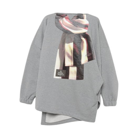 (W) Vivienne Westwood Scarf Wind Sweatshirt Gray