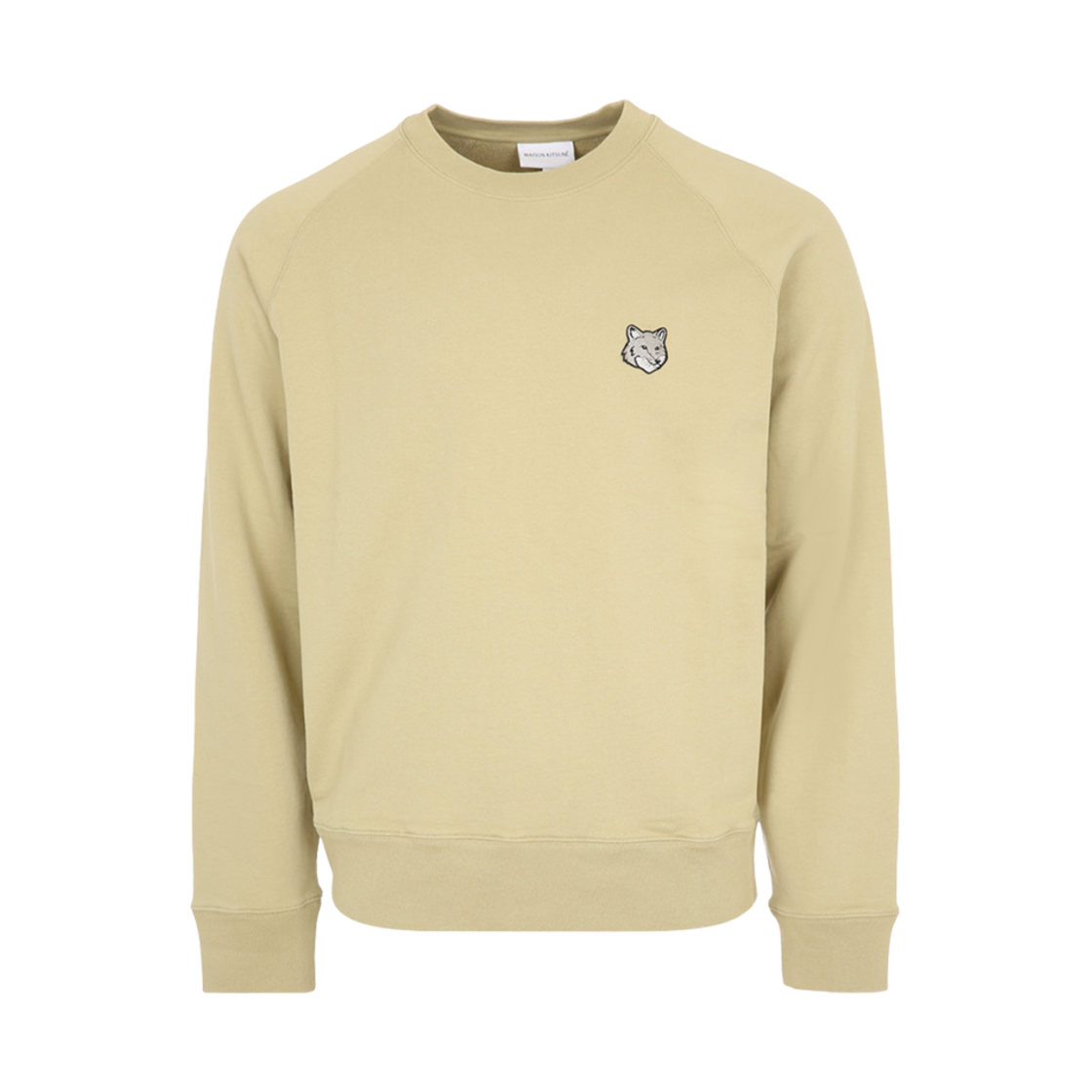 MM00304KM0001-P357 Maison Kitsune Bold Fox Head Patch Oversize Sweatshirt Canvas