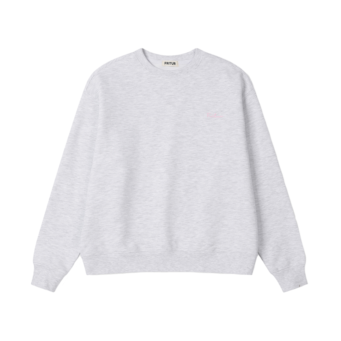 F244MT01_01 Fritur Logo Sweatshirt Light Grey_F244MT01