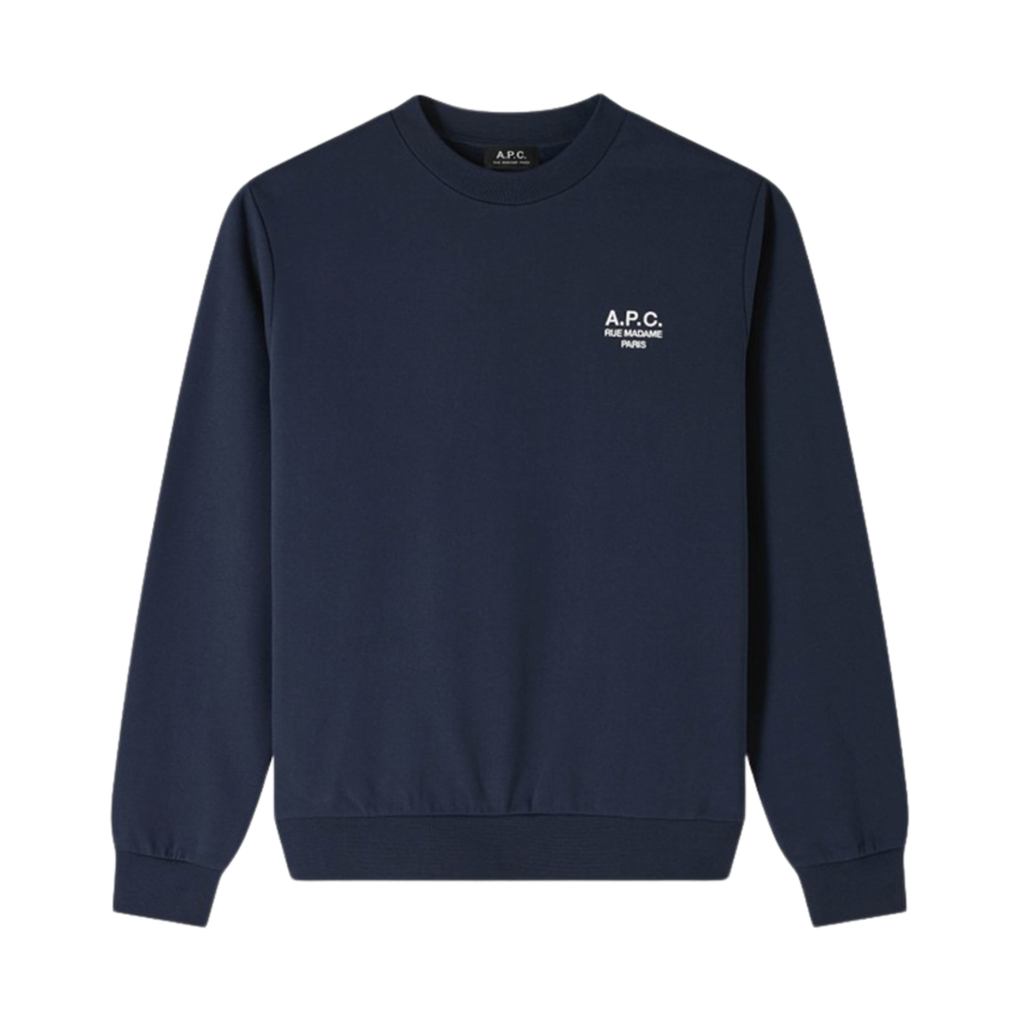 아페쎄 스탠다드 르 마담 스웨트셔츠 다크 네이비 블루 에크루(A.P.C. Standard Rue Madame Sweatshirt Dark Navy Blue Ecru) - 1
