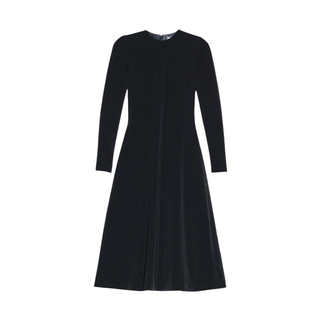 (W) 발렌시아가 A-라인 크루넥 드레스 블랙((W) Balenciaga A-Line Crewneck Dress Black) - 1