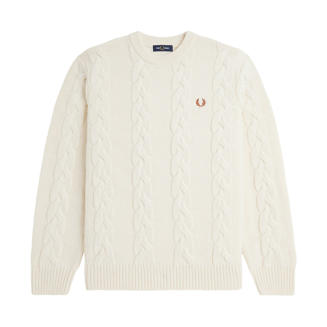 프레드페리 청키 케이블 니트 스웨터 에크루(Fred Perry Chunky Cable Knit Ecru) - 1