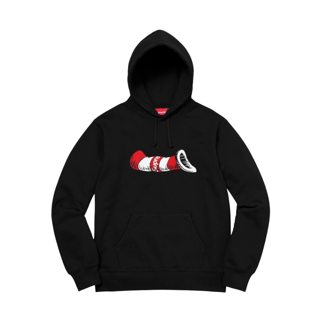 슈프림 캣 인 더 햇 후드 스웨트셔츠 블랙 - 18FW