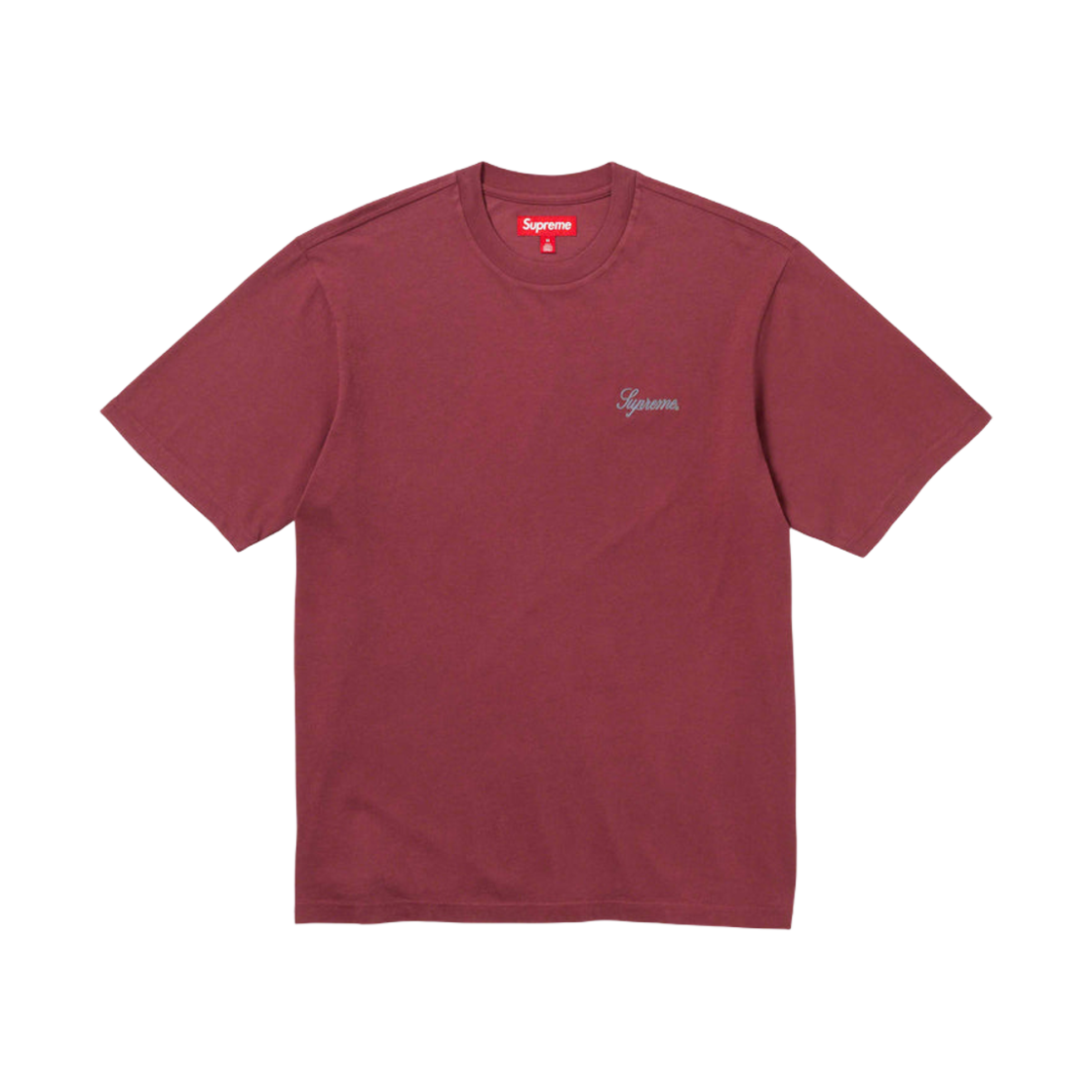슈프림 워시드 스크립트 숏슬리브 탑 카디널 - 23FW(Supreme Washed Script S/S Top Cardinal - 23FW) - 1