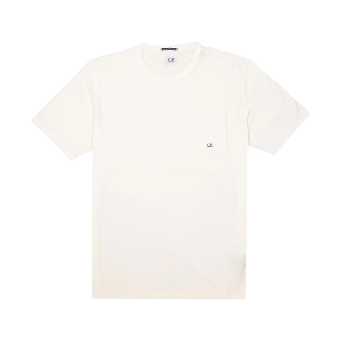 12CMTS038A006130G103 C.P. Company Mercerized Jersey 70/2 Pocket Short Sleeve T-Shirt Gauze White - 22SS