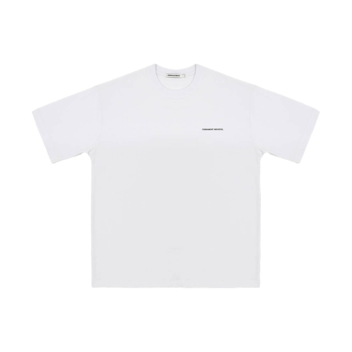 퍼머넌트 아카이브 베이직 로고 티셔츠 화이트