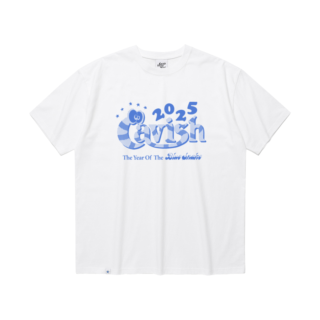 [KREAM 단독] 카비시 블루 스네이크 숏슬리브 티셔츠([KREAM 단독] CAVISH Blue Snake SS Tee White)