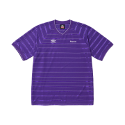 Supreme x Umbro Stripe Soccer Jersey Purple - 25SS