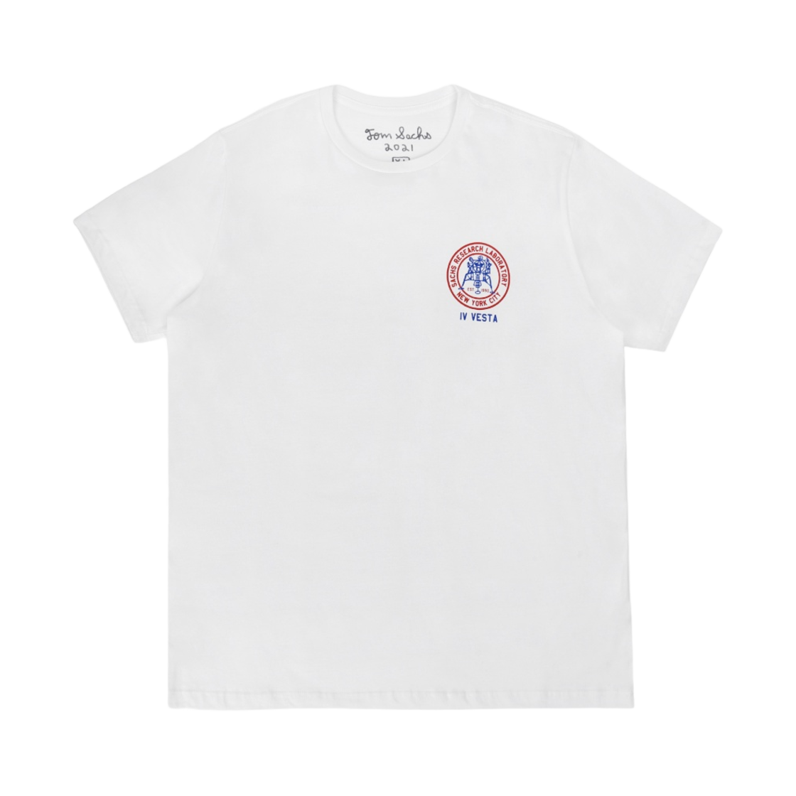 톰 삭스 리서치 래브러토리 티셔츠 화이트(Tom Sachs Research Laboratory T-Shirt White)
