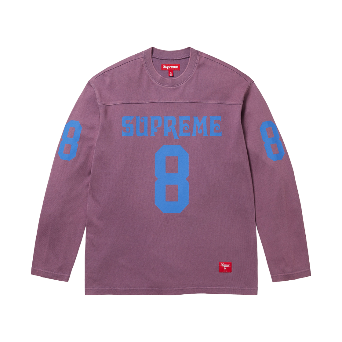 슈프림 어필리에이티드 롱슬리브 풋볼 탑 더스티 퍼플 - 25SS
