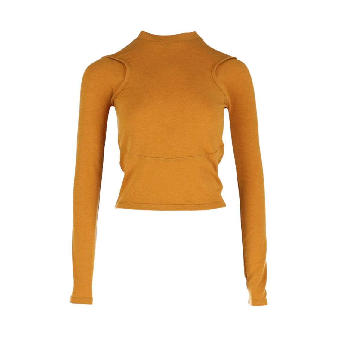 쿄 우먼 웨이비 라인 티셔츠 오렌지