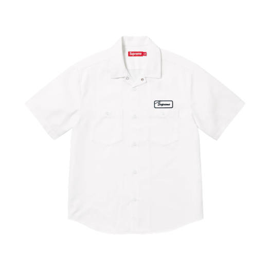 Supreme Bitch S/S Work Shirt White - 25SS